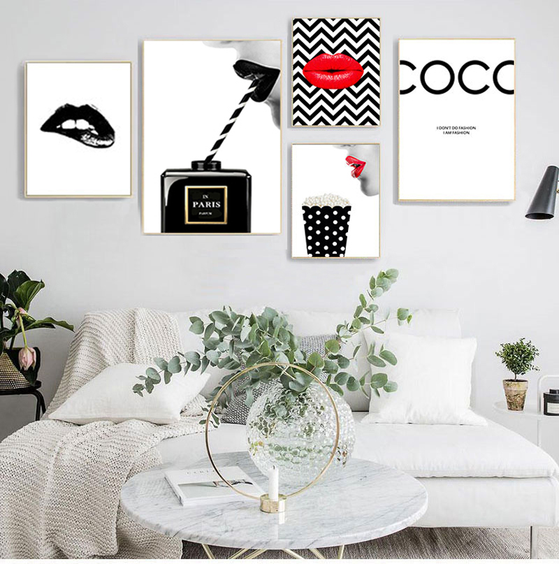 Vintage Fashion Prints For Wall - Pôsteres impressões pintura em tela vintage