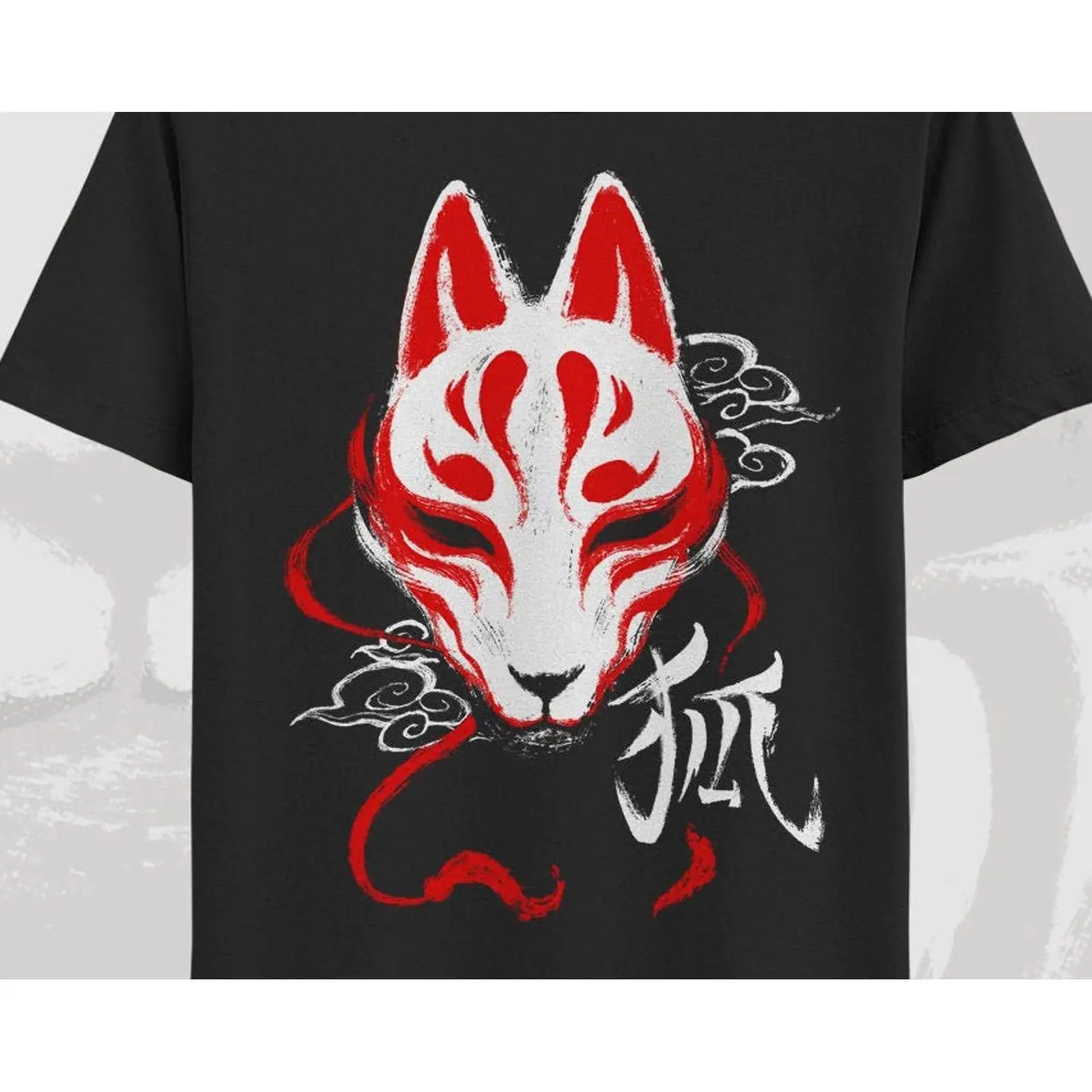 Vintage Fashion Tokyo - Camiseta com estampa de máscara Kitsune,