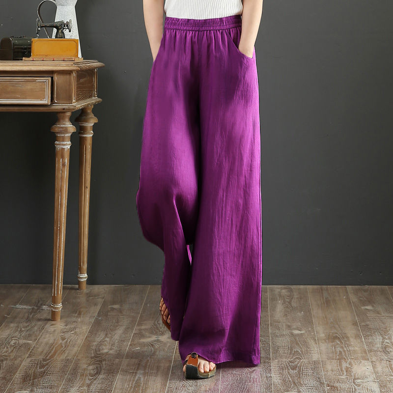Vintage Fashion Boutique - Calças femininas de verão 2025 algodão