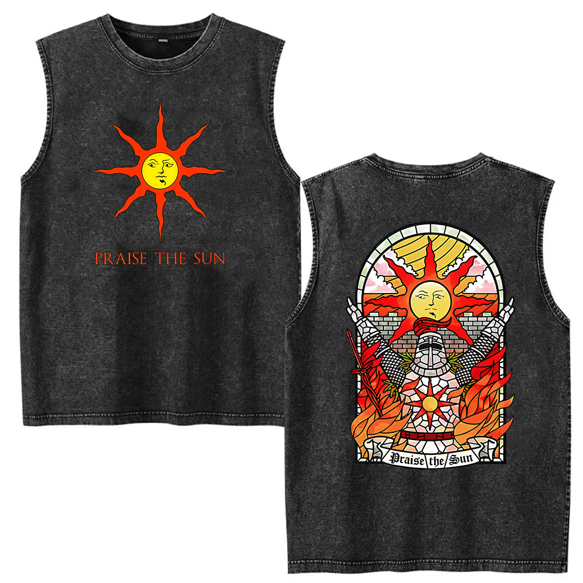 Vintage Fashion Game - Camiseta Dark Souls Praise The Sun