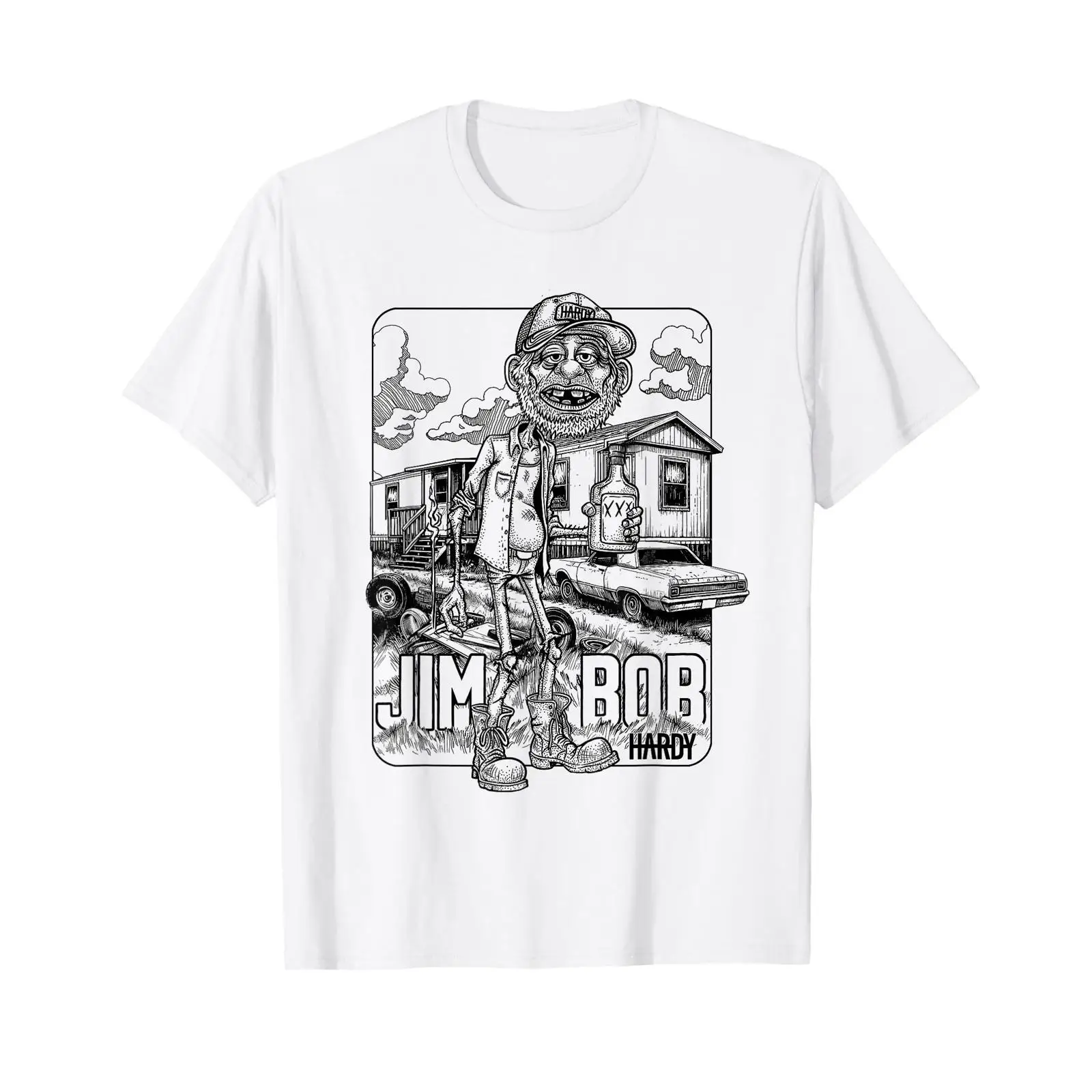 Vintage Fashion Ads - Camiseta Oficial Hardy Jim Bob com