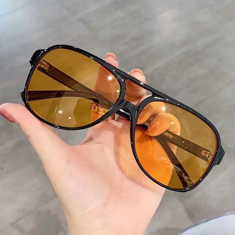 Vintage Fashion Aesthetic - Óculos de Sol Retrô para Homens