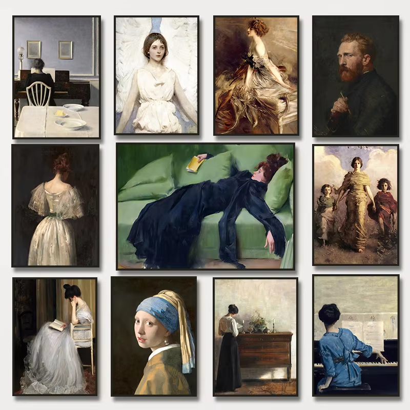 Vintage Fashion Game - Pintura a Óleo por Números Mulher