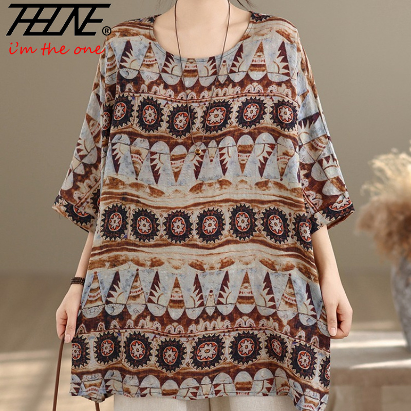 Vintage Fashion Boutique - Blusa Feminina Plus Size THHONE de