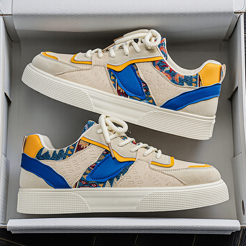 Vintage Fashion Boutique - Tênis Plataforma Vintage Masculino com Patchwork