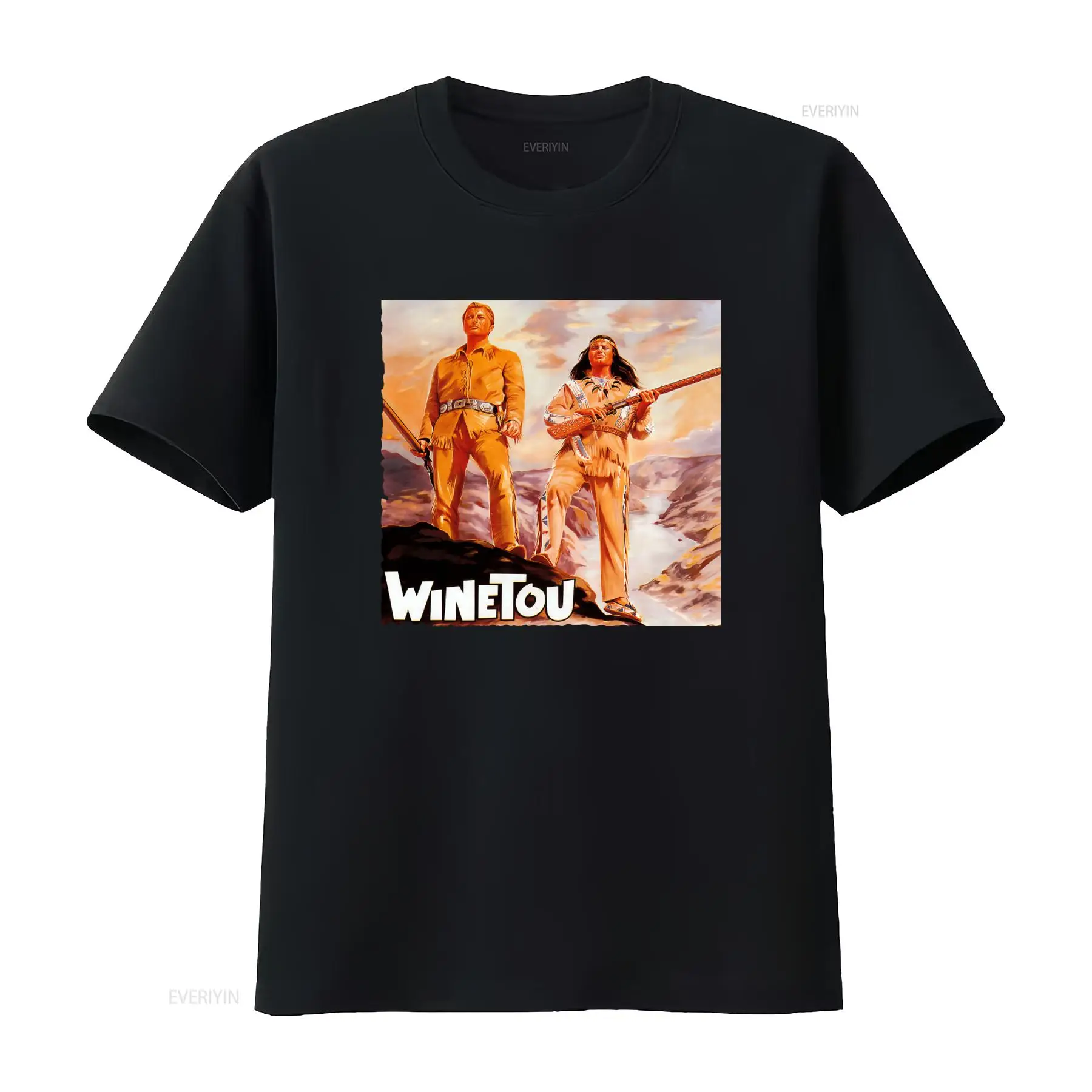 Vintage Fashion Posters For Sale - Camiseta Masculina Vintage Winnetou com Estampa