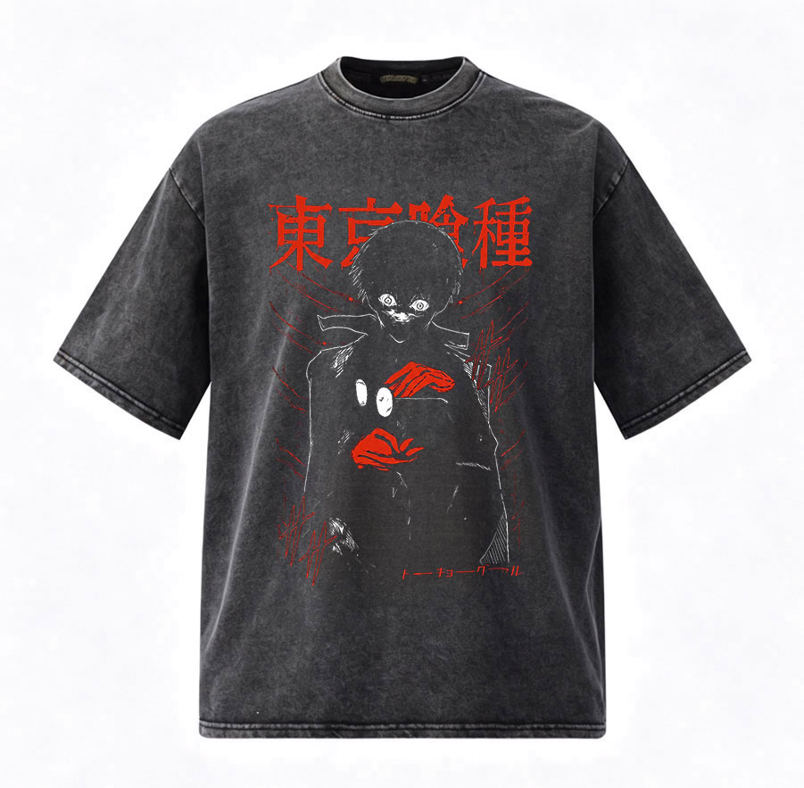 Vintage Fashion Tokyo - Camisetas Vintage Lavadas Anime Tokyo Ghoul