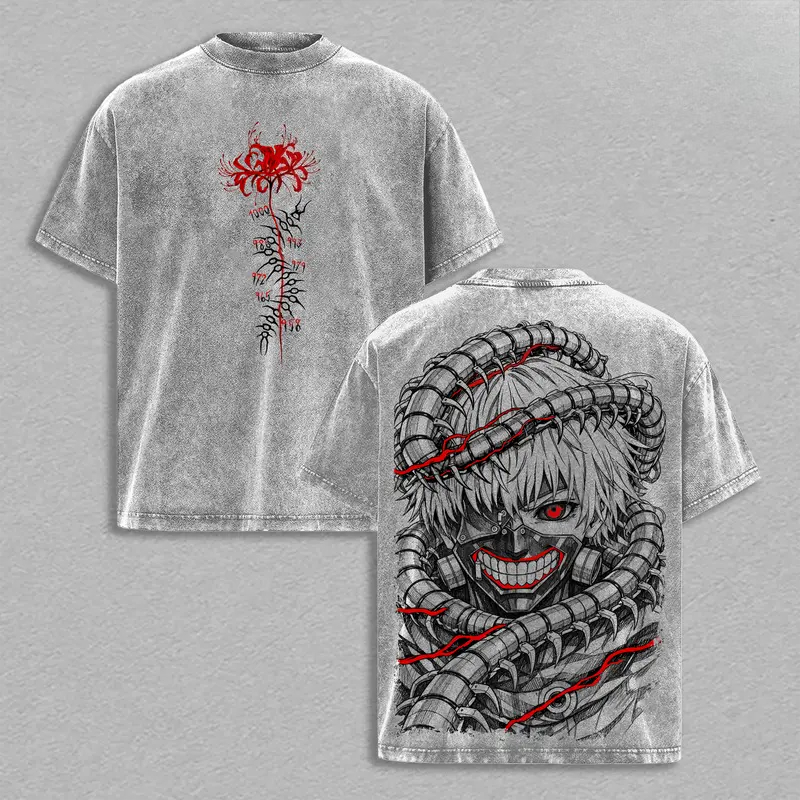 Vintage Fashion Tokyo - Camiseta Retrô Manga Kaneki Ken Tokyo