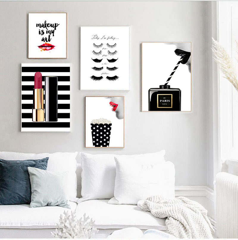 Pôsteres impressões pintura em - Vintage Fashion Prints For Wall avaliação e preço