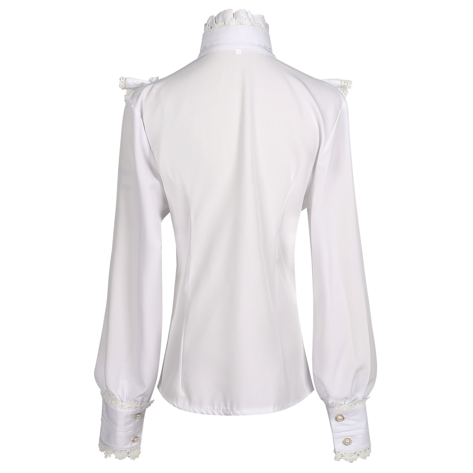 Camisa Plissada de Manga Longa - Vintage Fashion Eras avaliação e preço