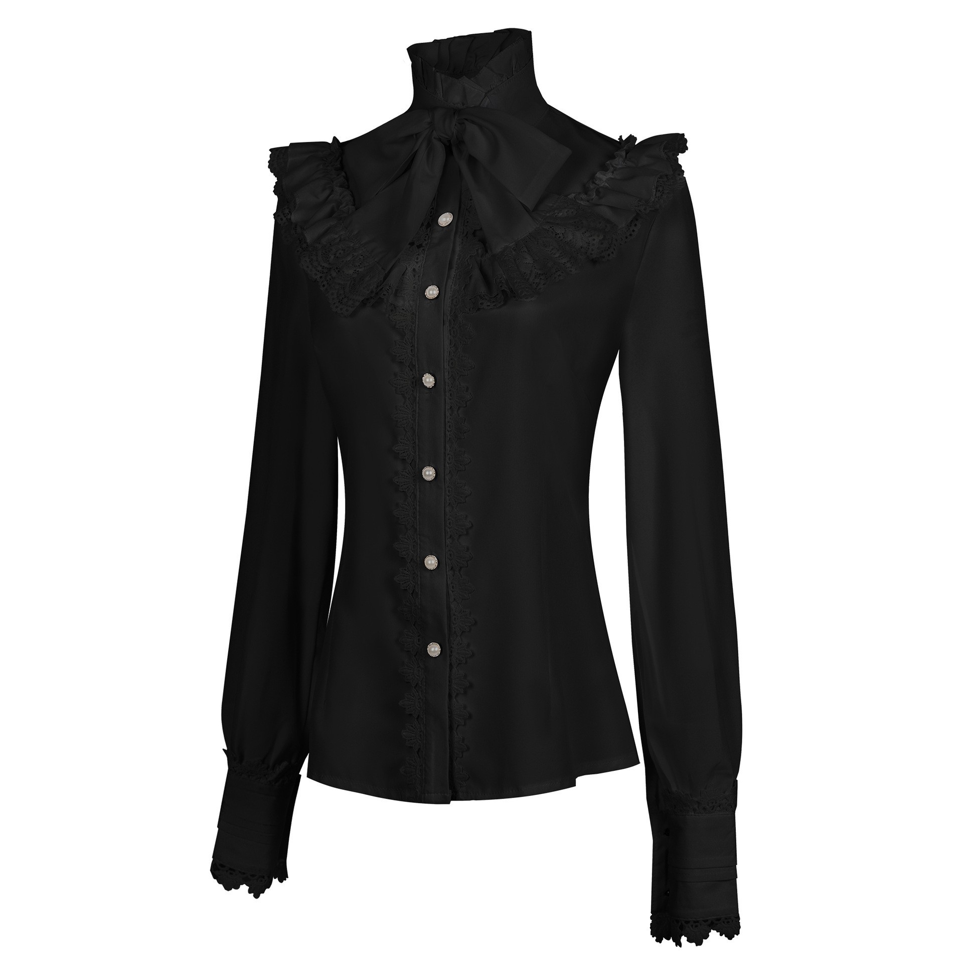 Camisa Plissada de Manga Longa - Vintage Fashion Eras avaliação e preço