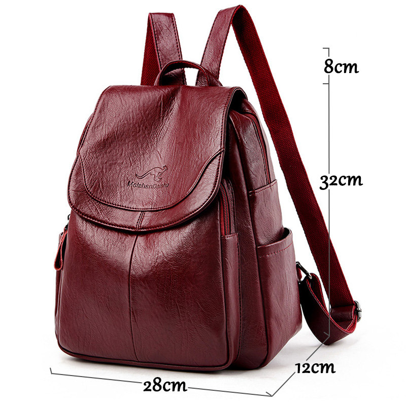 Mochila Vintage de Couro Macio - Vintage Fashion Boutique avaliação e preço