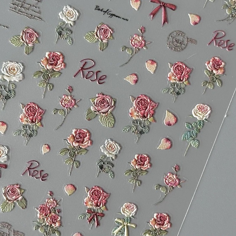 5 pçs ins retro rosa adesivo a - Vintage Fashion Magazine avaliação e preço