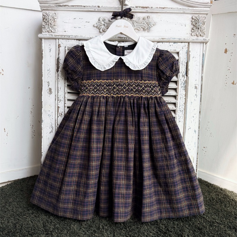 Vestido Vintage Azul Escuro Bo - Vintage Fashion Boutique avaliação e preço