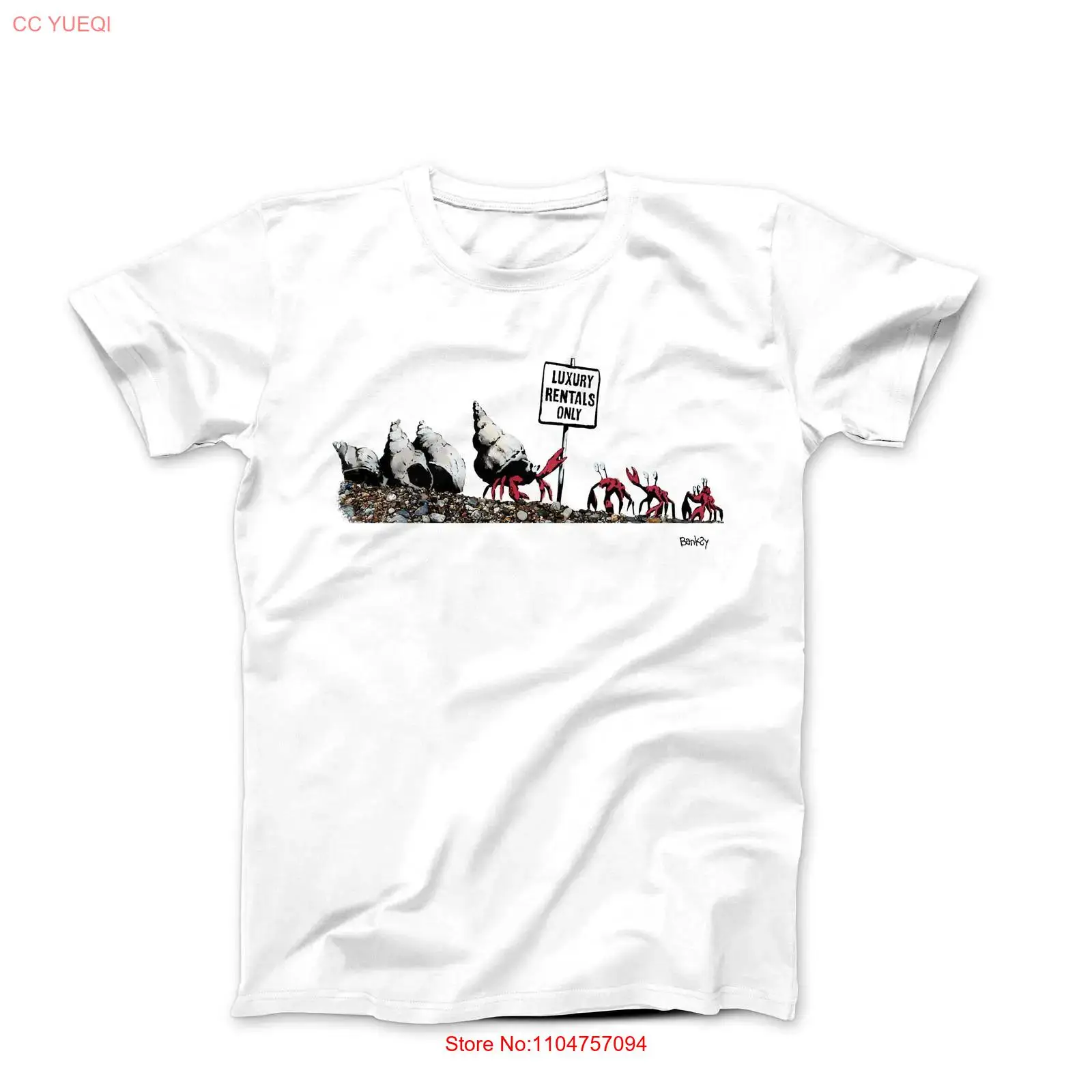 Camiseta Banksy Luxury Rentals - Vintage Fashion Rental avaliação e preço