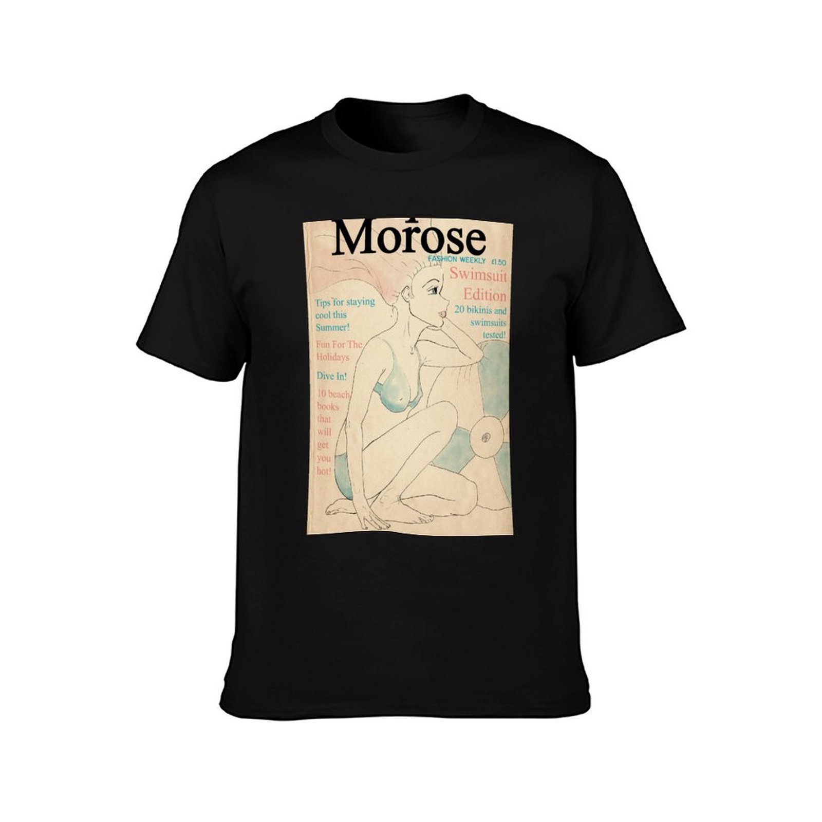 Camiseta com estampa de capa d - Vintage Fashion Magazine avaliação e preço