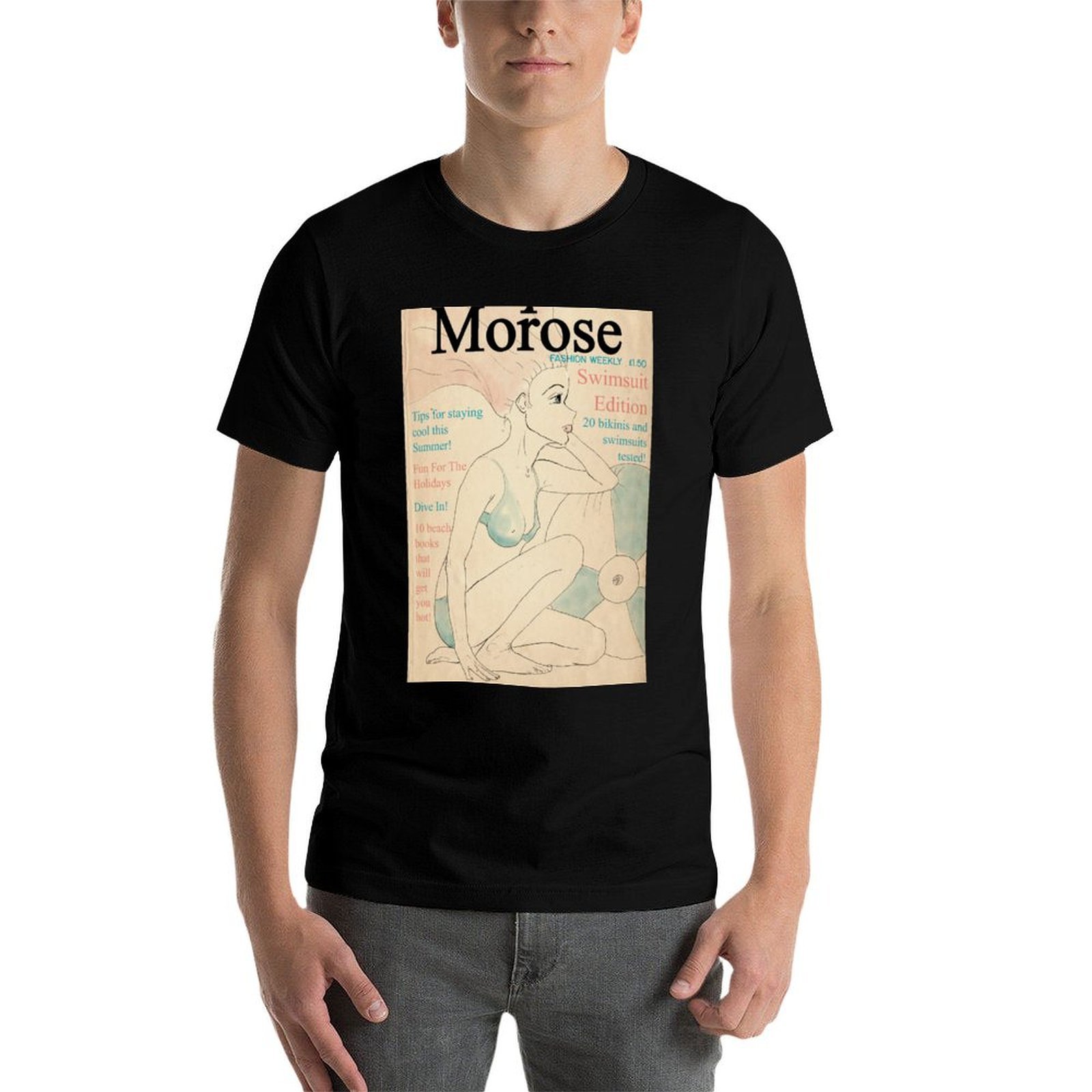 Camiseta com estampa de capa d - Vintage Fashion Magazine avaliação e preço