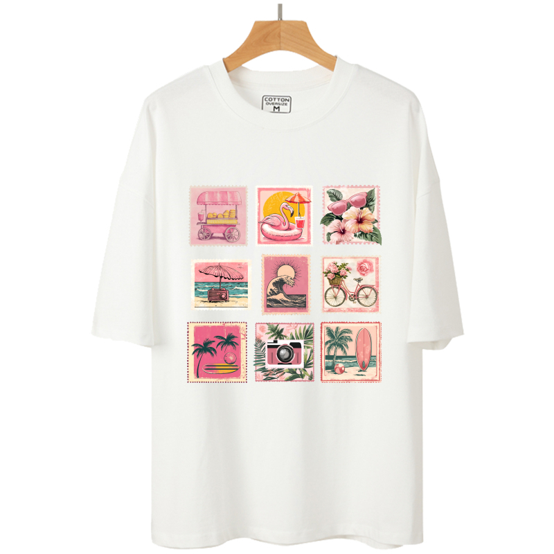 7cm rosa retro selo transferên - Vintage Fashion Magazine avaliação e preço