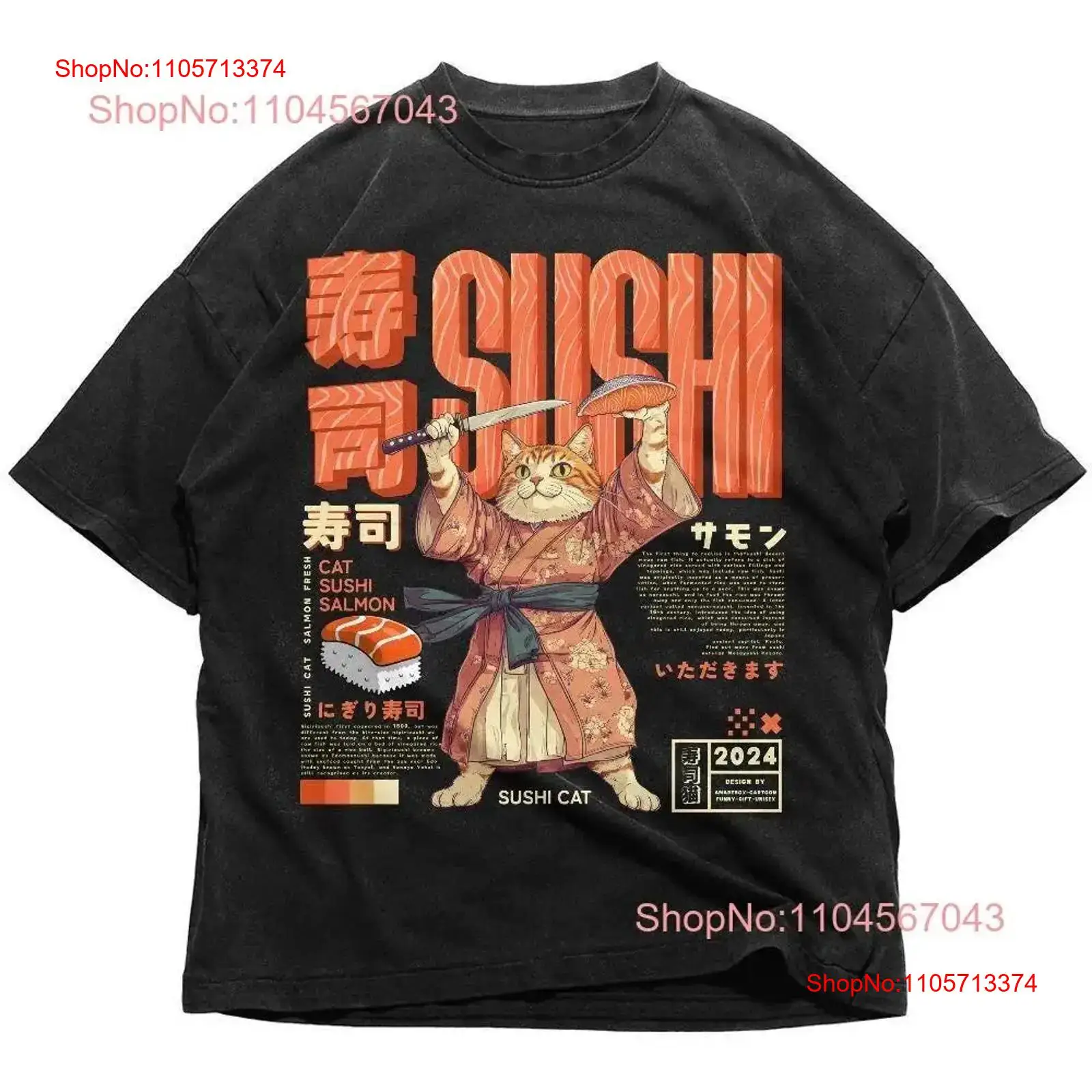 Camiseta Japonesa Sushi Cat Re - Vintage Fashion Tokyo avaliação e preço