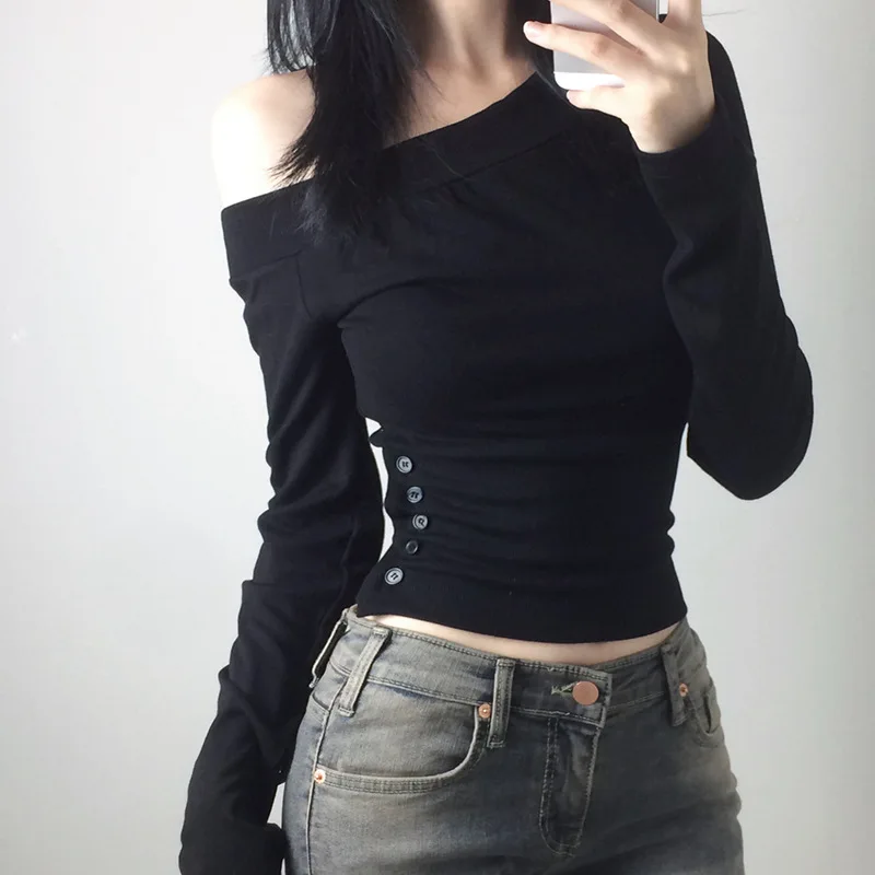 Camiseta Vintage Y2K com Botõe - Vintage Fashion Women avaliação e preço